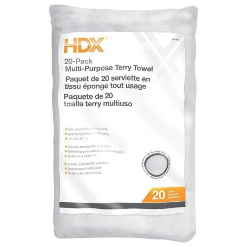 Multi-Purpose Terry Cloth (20-Pack). 14 in. x 17 in.